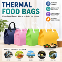 Sacs isothermes personnalisés pour tasses à café, sacs d'emballage imperméables pour courses et boissons à emporter