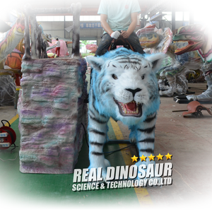 Zoológico de animales animatronic tigre paseo para niños - Product Image 3