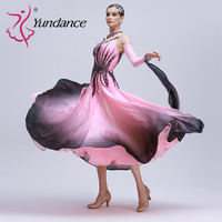 Yundance B-24097-1 personnalisé nouvelle robe de danse de salon Standard international haute qualité Ombre perle soie danse de salon à vendre
