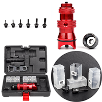 VEROGO Outil industriel pour écrous à riveter M3-M10, adaptateur de perceuse électrique, tête de pistolet à rivets automatique, 6 embouts de mandrin pour outils électriques