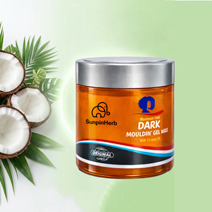 Cera en Gel para Cabello Marrón Oscuro, Fijación Media, Sin Residuos, para Cabello Rizado, Trenzas, Locs, Afro, Fabricante OEM ODM - Product Image 1