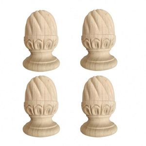 Custom Solid Wood Furniture Legs Bun Feet for <b>Sofa</b> Chair Ottoman Dresser Foot-Hospital Outdoor Living Room Bedroom Use - Product Image 4