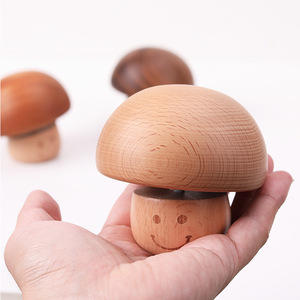 Caja Musical de Madera Vintage en Oferta, Caja Musical Pequeña y Linda con Forma de Hongo, Regalos para Niños - Product Image 4