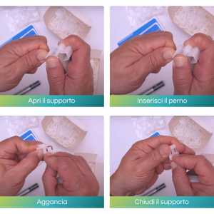 Kit d'étiquettes de prix en PVC pour comptoir de poissonnerie avec supports et marqueur, 25 étiquettes bleues pour aliments - Product Image 4