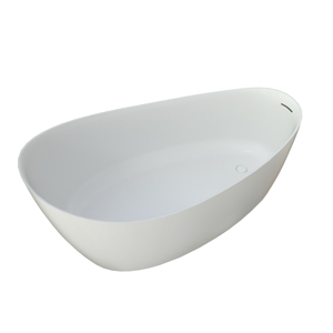 อ่างอาบน้ำแบบแช่ตัว Maydon Solid Surface สีขาว สำหรับวิลล่าและอ่างน้ำวน ขนาด 1650 มม. แบบตั้งพื้น ผลิตโดยผู้ผลิตอ่างอาบน้ำสำหรับโรงแรม - Product Image 3