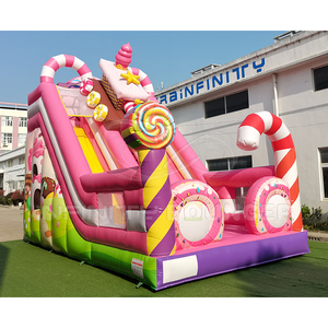 <span class=keywords><strong>2025</strong></span> mới Inflatable màu hồng kẹo nhà Inflatable Bouncer với trượt trong nhà hoặc ngoài trời Inflatable nhảy nhà với trượt - Product Image 4