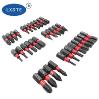 LXDTE Vente en gros – Jeu de tournevis à chocs à haute résistance avec embout hexagonal de 1/4 pouce, logo personnalisé, embouts de perçage à percussion antidérapants S2