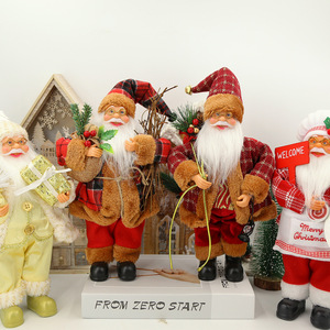 <b>Christmas</b> Standing Santa Claus Doll <b>Gifts</b> Toys Standing Crafts Ornament for Traditional Holiday Figurine Decoration - Product Image 5