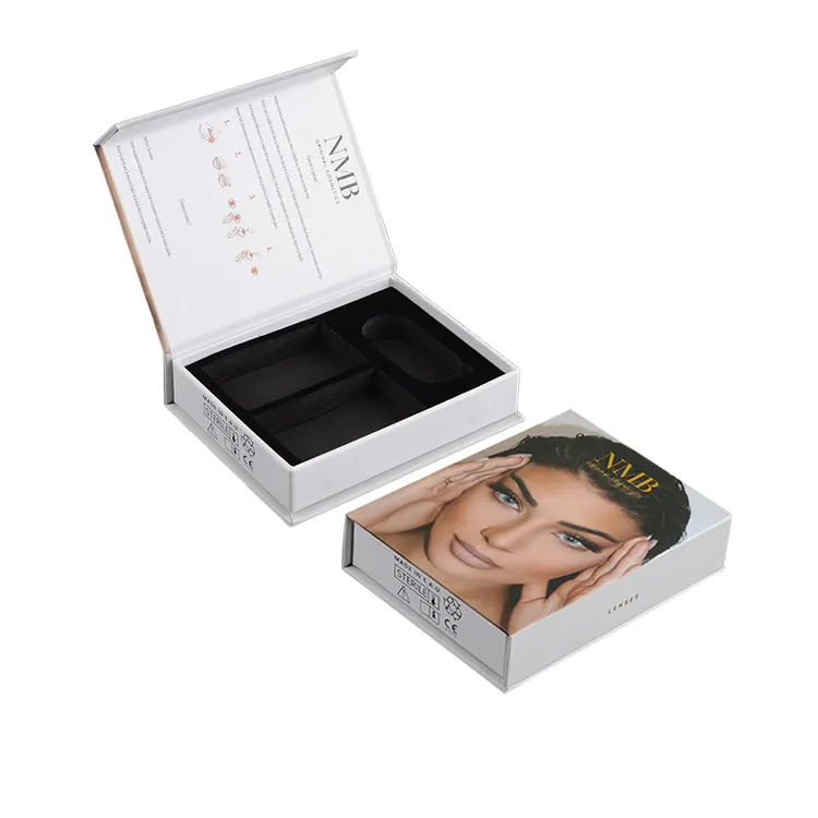 Paquete de blíster de lentes de contacto impreso personalizado con logotipo Caja de embalaje de lentes de contacto de colores