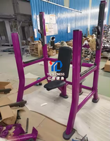 YG Fitness YG-7033 Banc de presse aux épaules assis Olympic - Rack de presse aux épaules à charge libre professionnel pour l'entraînement des deltoïdes