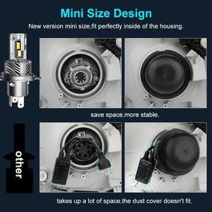 Coche H4 faro LED luz H4 12V 6000K blanco Canbus libre 80W potente Plug and Play cabeza luz H4 LED faro - Product Image 5