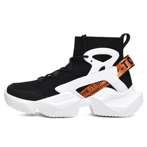 Chaussures de marche décontractées montantes pour hommes, tendance et sportives, en maille respirante et matériaux synthétiques durables avec semelle MD toutes saisons - Product Image 2