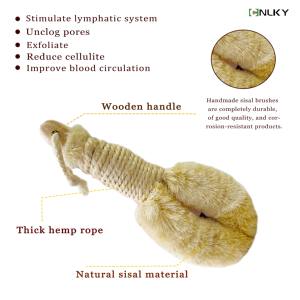 Keluaran baru disesuaikan 9 buah Set mandi kayu pengelupasan Set Pembersih Tubuh mandi Scrub Loofah alami untuk penggunaan rumah dan perjalanan - Product Image 4