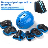 Ensemble de protection professionnel pour le roller des enfants : casque, genouillères, sangles à double ajustement, protection multicouche pour