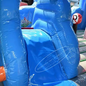 Ticari şişebilen eğlenceli şehir yürümeye başlayan oyun alanı karikatür 3D sıçrama ev Combo çocuklar için atlama fedai - Product Image 2