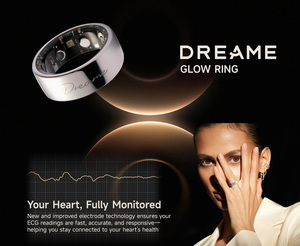 Dreame Health Glow Ring : Anneau connecté avec contrôle via application, suivi de l'humeur et de la forme physique, moniteur de fréquence cardiaque, <span class=keywords><strong>analyse</strong></span> IA de la santé du sommeil, étanche IP68, en alliage - Product Image 1
