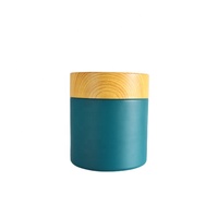 3oz 3.5g tutup plastik Transfer air bambu aluminium biru buram sisi lurus tahan anak tutup penyimpanan bunga kaca