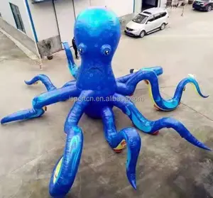 giant inflatable blue octopus advertising for display statue Large ocean octopus mascot for sale
