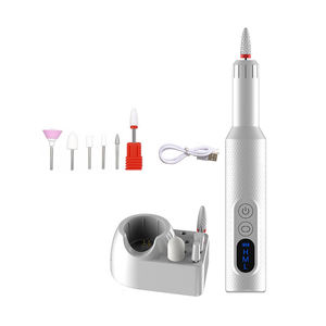 KV Taladro de <span class=keywords><strong>uñas</strong></span> inalámbrico profesional portátil Taladro de <span class=keywords><strong>uñas</strong></span> de color rosa y blanco Pieza de mano - Product Image 5