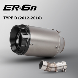 PARA <span class=keywords><strong>ER6N</strong></span>/ER6F 2012-2016,Versys 650(2015-2023),<span class=keywords><strong>Z650</strong></span>/Ninja650(2017-2023)Mid Link Pipe slip on 51mm Silenciador Sistema de escape - Product Image 6