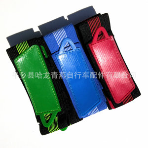 Bicycle Leg Straps Non-Slip <b>Elastic</b> Hook Loop Closure Unisex Cycling Gear - Product Image 5