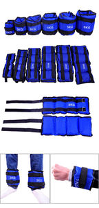 卸売り防水調整可能2kgサンドバッグ脚足首重量Oemカスタムロゴフィットネスヘビーアンクルウェイサンドバッグストラップ - Product Image 2