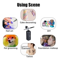 Mini compresseur d'air pour maquillage, livraison gratuite, compresseur de gâteau, spray, aérographe, kit de maquillage avec mini compresseur d'air, étiquette privée
