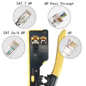 Pince coupante professionnelle isolée pour terminaux Cat7 Cat8, outil de sertissage de câbles - Product Image 5