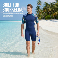 Combinaison de plongée mi-cuisse pour homme à manches courtes, respirante, en néoprène, pour le surf et la plongée