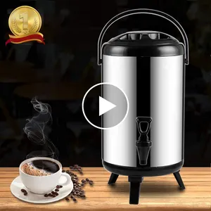 商业绝缘汤汁咖啡奶茶桶大容量不锈钢冷却器茶叶桶水龙头水壶