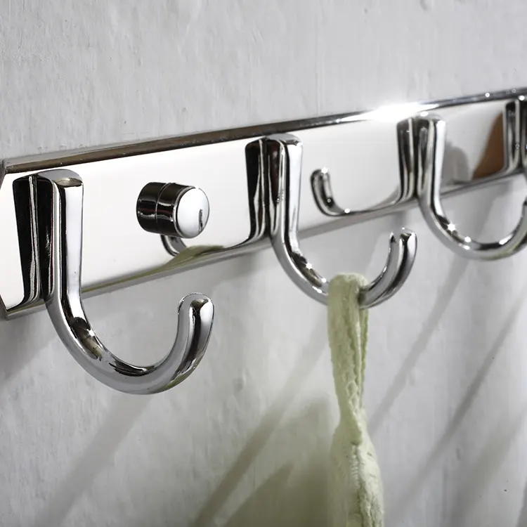 Banyo aksesuarları paslanmaz çelik duvar monteli giyim bornoz askısı için banyo