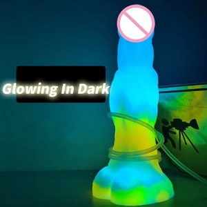 YOCY New Squirting Anal Dildo Luminous Animal Penis Wireless <b>Vibrator</b> Ertotic Sex Toys for Women USB Rechargeable Masturbator - Product Image 3