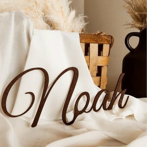 POD Panneau en bois monocouche Nom Personnalisation Tableau de caractère sculpté One-Piece Custom - Product Image 5