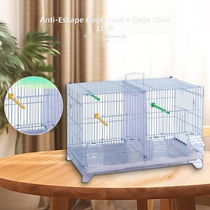 Jaula de Cría Apilable para Aves con Divisores Extraíbles, Jaula Modular para Canarios y Pinzones para Cría y Exhibición - Product Image 5