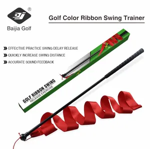 Golf Color Ribbon Swing Trainer Golf Swing Strap Benutzer definierter Golf Swing Speed Stick