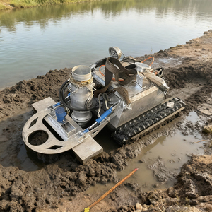 Robot làm sạch nước biển dưới nước 80 mét điều khiển không dây từ xa động cơ mang hiệu quả cao hoạt động hộp số khu vực xa - Product Image 4