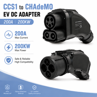 Adaptador de CC Longood CCS1 a CHAdeMO para Vehículos Eléctricos, 200A 200KW, Convertidor de Carga Rápida