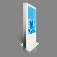 Kiosque extérieur 86 pouces IP65 avec verre AR trempé, écran IPS Android 8G+64G, tactile capacitif, pour la publicité dans les magasins de détail et les centres commerciaux