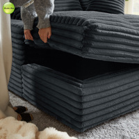 Luxe moderne surdimensionné Double Chaise canapé chaise maison velours tissu sectionnel causeuse canapé meubles salon canapé