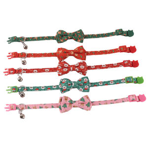 Amigo Nuevos productos para mascotas Serie de festivales Collar de gato Halloween Navidad y Acción de Gracias Collar de gato Collar de gatito con campana - Product Image 4