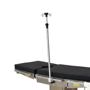 Great Cause Hospital Bed Infusion Stand <b>Clip</b> On Adjustable Height Stainless Steel Drip Stand For Nursing Beds - Product Image 2