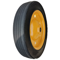 Jante en métal 13x3 pour chariot à main, pneus pour brouette légère de jardin, roue en caoutchouc solide de 8 pouces 10 pouces 13 pouces