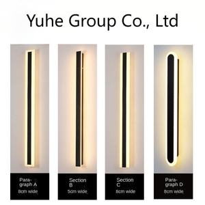 Modern Linear Strip Outdoor Waterproof Sensor Control <b>Dimmable</b> <b>LED</b> <b>Wall</b> Lamp for Porch Villa Balcony Garden Exterior - Product Image 4