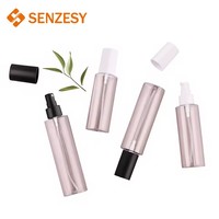 SENZESY Flacon Pompe Vide de Voyage 100ml 150ml 200ml Écologique en PET Cylindrique pour Shampoing, Mousse et Sérums de Soin