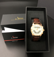 Montre Azan pour Hommes, Montres de Prière Musulmanes Adhan Qibla, Heure Islamique Al-Sahar Fajr, Montre-Bracelet Numérique Musulmane de Luxe