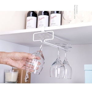 Iron Hanging Wine Glass Holder Rack Panel Design Home Furniture Modern Style Minimalist Inverted Drip Water 10 Bottles - Product Image 5
