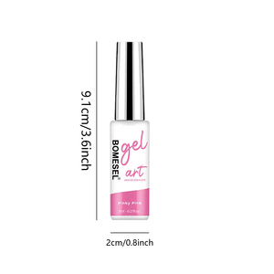 Vernis Gel UV/LED Soak-Off pour Nail Art, Peinture Liner, Pinceau Ultra Fin, Haute Pigmentation, Couleurs Vives, Longue Durée, Marque Privée, 12 Couleurs - Product Image 6