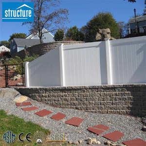 Yüksek kaliteli açık güvenlik ucuz çitler <span class=keywords><strong>PVC</strong></span> gizlilik vinil çit paneli 8ft - Product Image 3