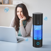Botol Air Kaya Hidrogen USB dengan Generator PEM untuk Penggunaan di Mobil & RV, Botol Portabel Kaya Alkali Konsentrasi Tinggi