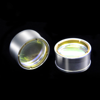 Lentille de collimation et de focalisation en fibre de silice fondue personnalisée D30mm FL100 FL125 avec revêtement AR1064, haute transmission (>99,8%) pour laser 10kW